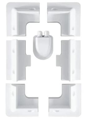 太阳能光伏ABS塑料支架房车游艇太阳能支架七件套白色