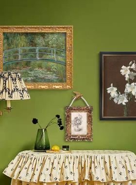 法式复古装饰画莫奈睡莲组合挂画餐厅客厅中古墙面壁画