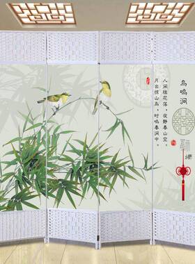 折叠屏风隔断客厅进门遮挡板玄关卧室现代简约装饰帘活动墙办公x&