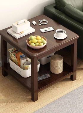 边几实木客厅中式茶几小桌子小户型沙发旁边柜边桌家用简易小方桌