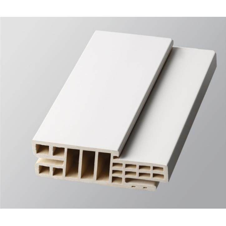 E120 新款现代简约平开门 WPC门套木塑线条 防腐蚀防变形地脚线