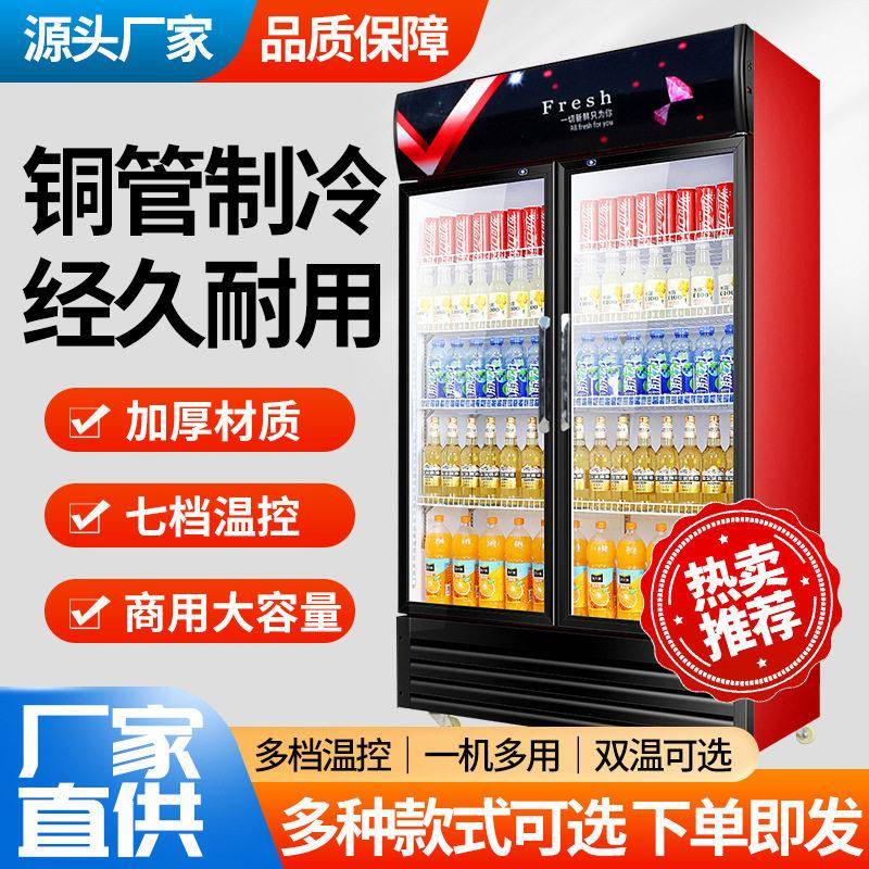 啤酒柜 商用超市便利店冷藏展示柜水果保鲜柜冰柜 立式酒水饮料柜
