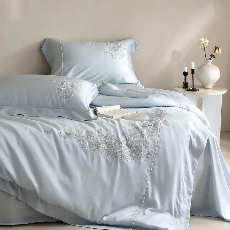 100支双面天丝刺绣四件套绣花田园凉感夏季裸睡被套床单床上用品,3C数码配件,其它配件,淘宝优惠券,粉丝福利购,淘宝优惠卷