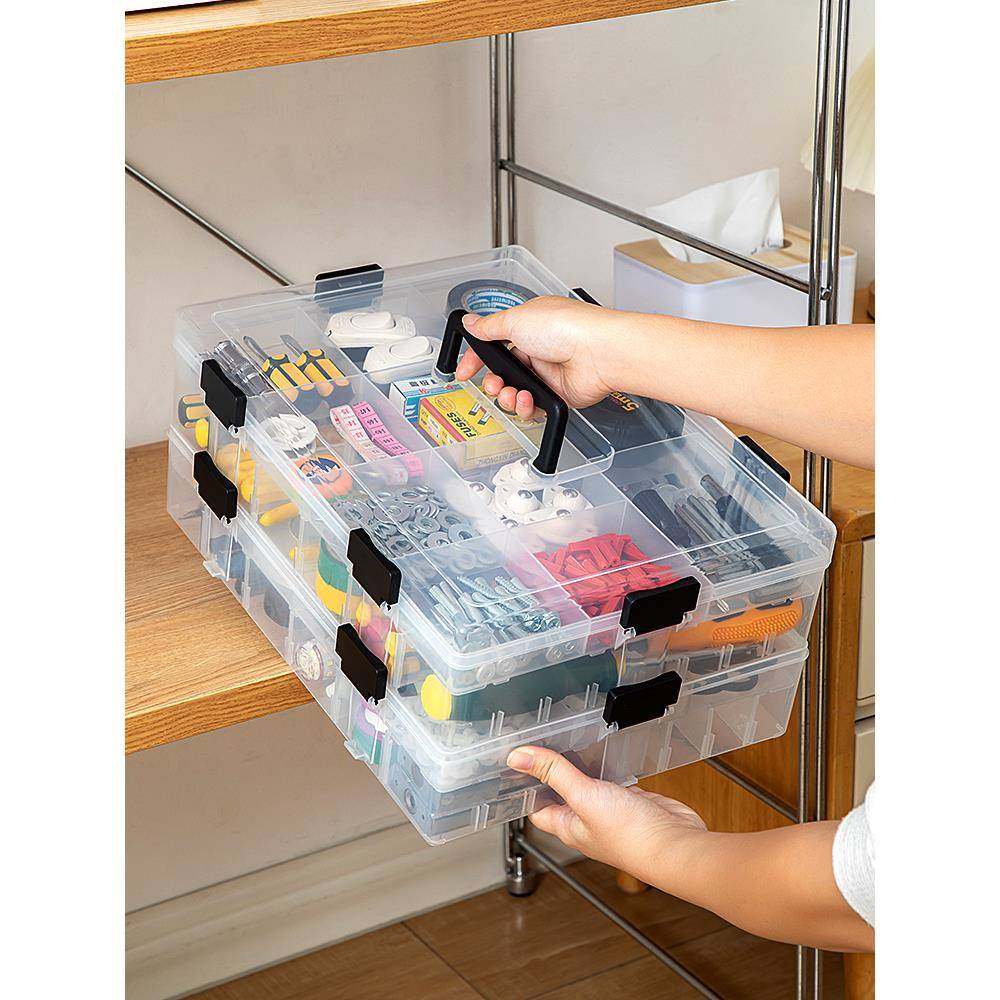 工具零件盒多格手提分格透明螺丝配件收纳箱电子元件积木塑料盒子,3C数码配件,其它配件,淘宝优惠券,粉丝福利购,淘宝优惠卷