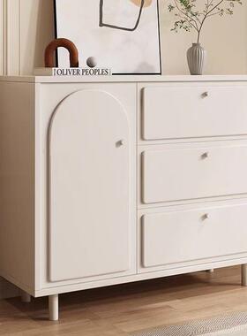 餐边柜储物柜子客厅靠墙一体储物柜简约斗柜收纳茶水柜白色收纳柜