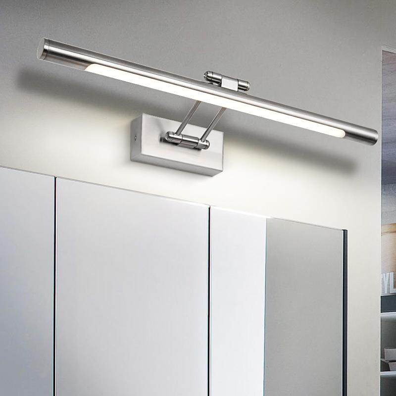 现代酒店浴室装饰发光发光二极管图片壁灯镜子安装简单墙壁图片上