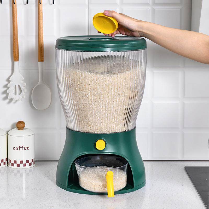 旋转米桶单筒家用装米桶防虫防潮密封罐大米储存罐米缸收纳储米箱