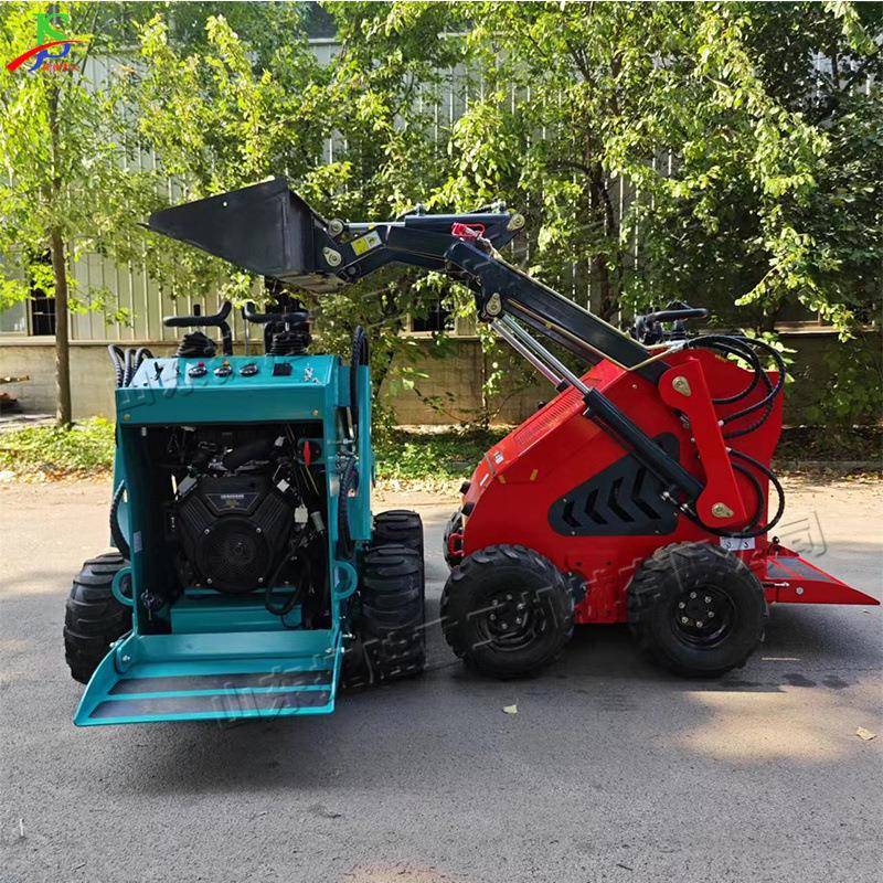 小型轮式装载机 工地建筑带铲斗滑移机 狭小场地养殖厂小铲车