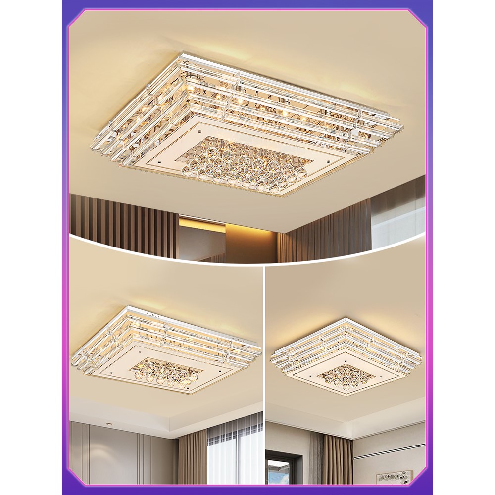 轻奢风水晶客厅大灯吸顶灯豪华主卧室吊灯具2025新款现代简约大气