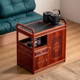花梨木中式家用移动茶车茶台烧水壶一体实木简约茶水柜多功能茶桌