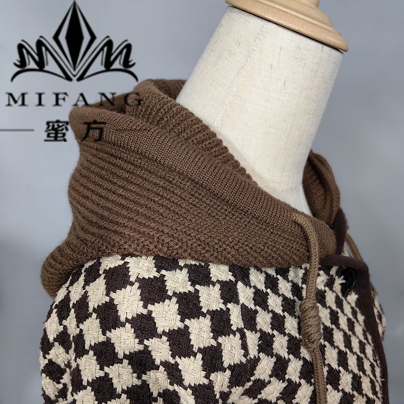 搭配衣服的假帽子可拆卸帽子配羽绒服通用厚毛线保暖装饰连帽假领