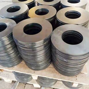 A3圆铁板碳钢板铸铁激光切割加工定制零切法兰盘垫片圆环各种壁厚