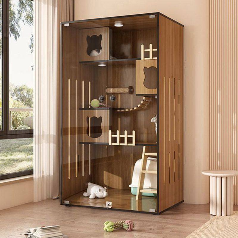 展示柜全景猫别墅家用猫舍猫窝室内猫笼超大自由空间猫屋宠物柜子,厨房电器,展示柜,淘宝优惠券,粉丝福利购,淘宝优惠卷