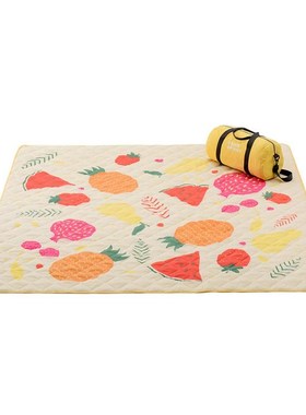 户外营地野餐垫红色加厚超声波露营垫超大防潮垫沙滩垫