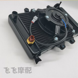 国产小忍者摩托车水箱永源350战隼V6R3六代地平线散热器总成风扇