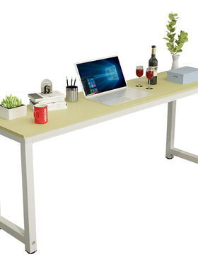 包邮简易电脑桌台式钢木桌家用书桌子简约现代双人办公桌写字台