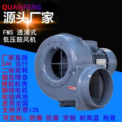 原装FMS-4050.4KW离心式冷却散热鼓风机400W380V多翼式低压风机