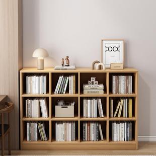 书架置物架落地书柜家用储物柜多层自由组合收纳柜分层架矮格子柜