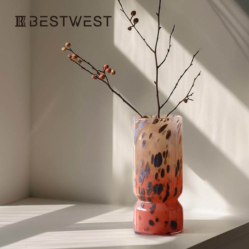 博西家居花瓶摆件客厅插花轻奢高级感玻璃中古创意水培百合花器,纺织面料/辅料/配套,纺织机械配件,淘宝优惠券,粉丝福利购,淘宝优惠卷