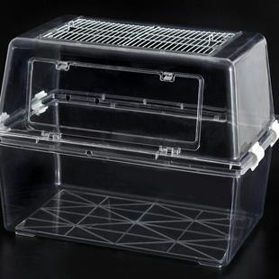 宠波尔仓鼠笼豪华全透明笼子金丝熊加深透明裸笼