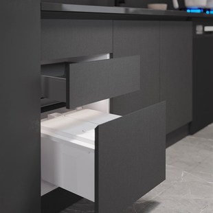 好莱客橱柜定制 慢托邦轻法式厨柜整体厨房装修定做套餐