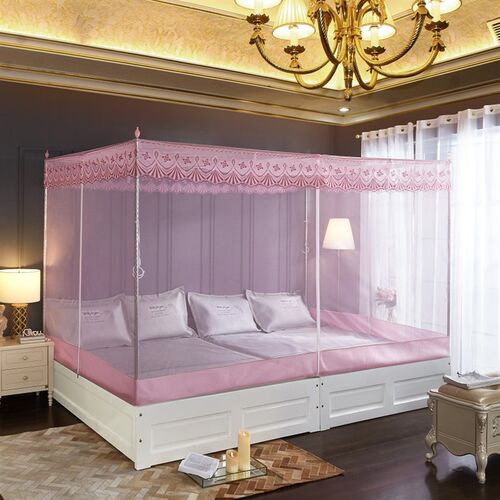 定做蚊帐拉链三开门大帐子加宽儿童拼接床防摔炕床榻榻米支架加粗