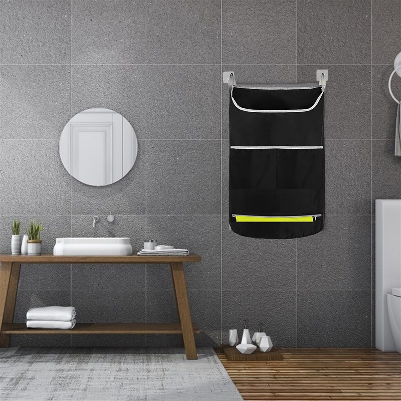 宽口门后大容量脏衣挂袋r 浴室收纳袋脏衣杂物收纳袋 壁挂脏衣篓