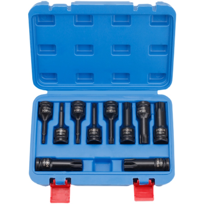 内六角批头套筒12角梅花批头花键大飞套J筒风炮电动扳手内花角工