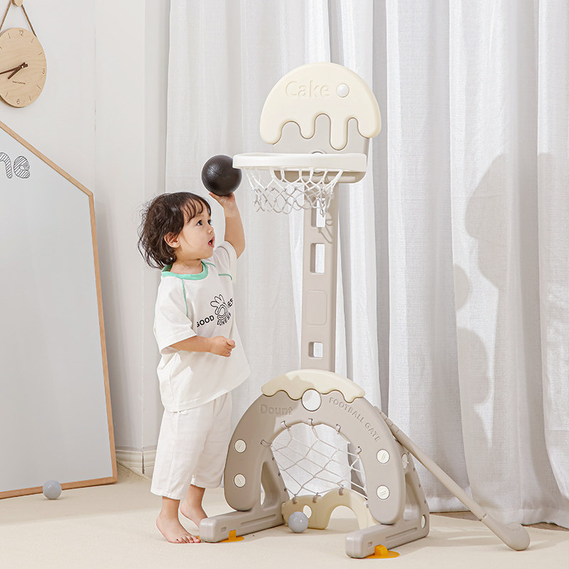 儿童篮球架家用落地式客厅室内足球小型多功能升降宝宝投篮框