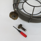 疏通机配件钢丝刷直径16毫米弹簧电锤电钻钻疏通下水道水泥堵塞