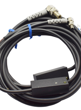 小型激光对射传感器三线nptn直流24V弯头90红外漫反射型感应开