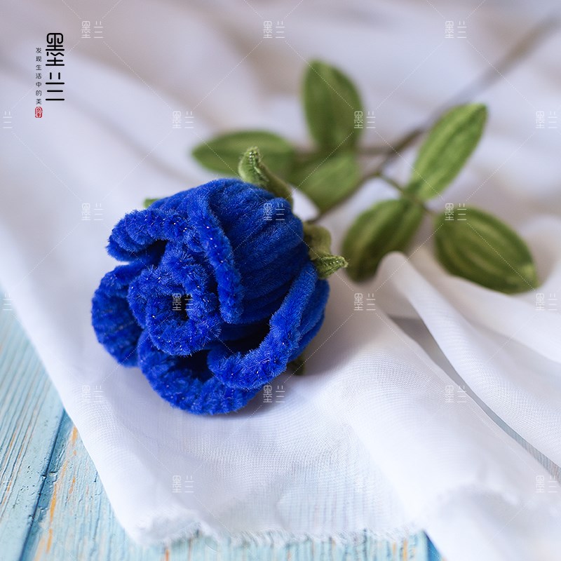 玫瑰花情人节520三八女神节w七夕求婚礼物花束扭扭棒手工diy材料