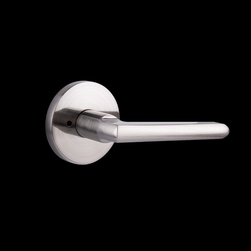 304不锈钢浴室锁分体锁卫生间过道锁保险拉杆执手通道锁