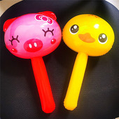 卡通充气气锤敲打小榔头带铃铛捏会响小锤子宝宝玩具地推小礼品