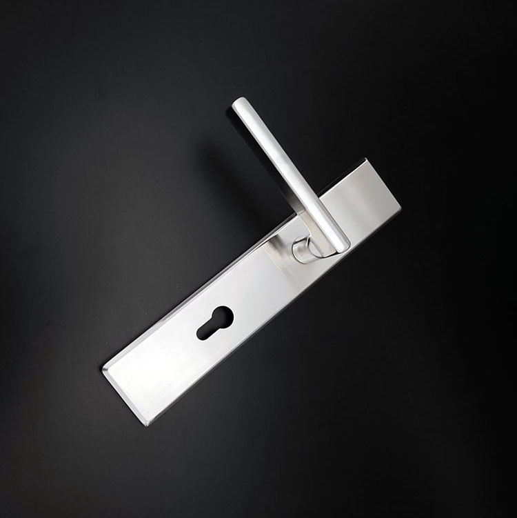 不锈钢85门锁室内卧室房门锁执手锁简约办L公室欧式木门锁具把手