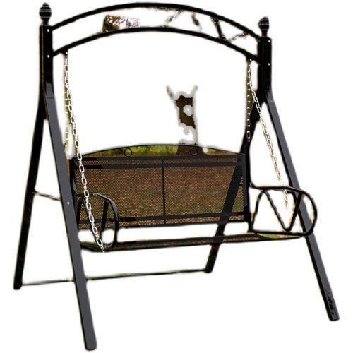 户外庭院室内阳台秋千摇椅铁艺亲子休闲吊椅白色双人大号住宅家具