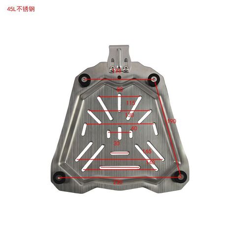 铝合金尾箱快拆底座冲压底板尾G箱扣配件机车尾箱架配件