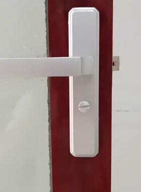 卫生间厕所通用型铝合金门黑色把手玻璃门单舌静音门锁浴室洗手间