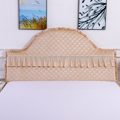 床头套罩欧式全包夹棉半圆防尘罩布异形定做不规则弹力软包保护套