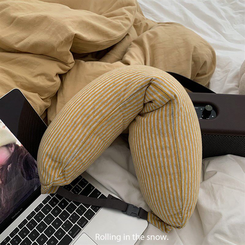 舒适感可爱旅行便携飞机高铁护颈睡觉午休颗粒u型枕办公室颈椎枕