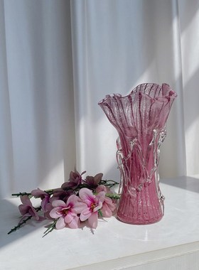 紫色芬顿花瓶手工白菜花瓶家居好物客厅摆件卧室T摆件桌面简约花