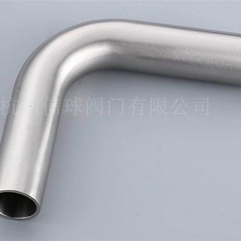 304/316L卫生级不锈钢镜面抛光加长弯头焊接90T度自动焊弯管食品