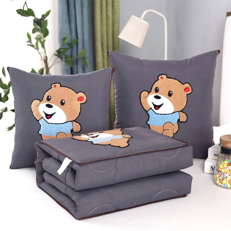 抱枕被子两用加厚折叠枕头办公室午睡空调毯子靠垫二合一新款冬季