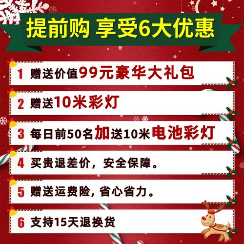 圣诞树家用套餐加密1.8/3米客厅摆件圣诞节装饰2024新款儿童diy