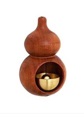 乌檀木葫芦黄铜风铃门铃正北方位招财门G对门镜对门2024大门朝西