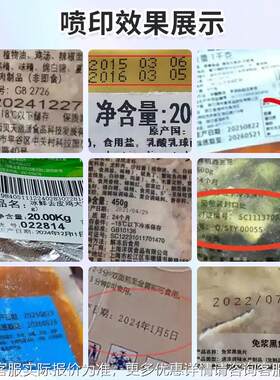 冷冻食产品类UV喷码机喷生鲜冻肉虾滑生日期打印机装码机SRJ现包