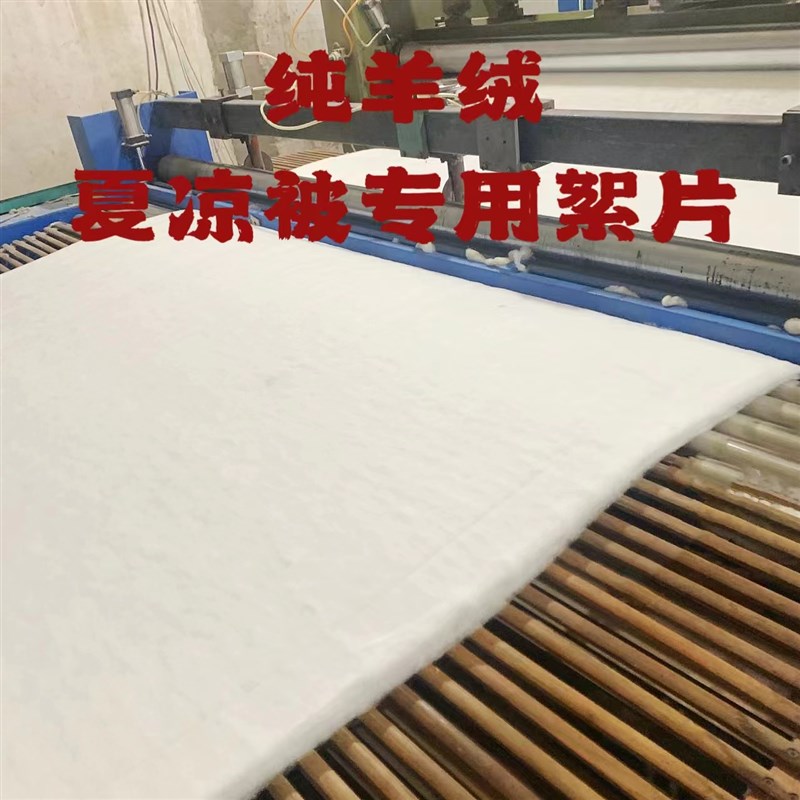 100%纯羊毛絮片夏n凉被空调被春秋款绵羊毛絮片单双人春秋被芯定