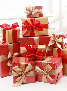 圣诞节礼品盒堆头商场美陈场地道具BS店开业摆件气氛装饰品礼物