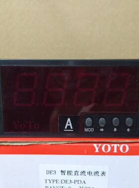 北崎电气YOTO 数显智能交流型电压表电流表 DE3-PAA DE3-PAV