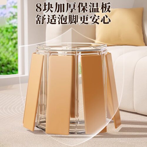 可折叠泡脚桶过膝过小腿家用式高深儿童洗脚盆保温养生泡脚袋涤纶